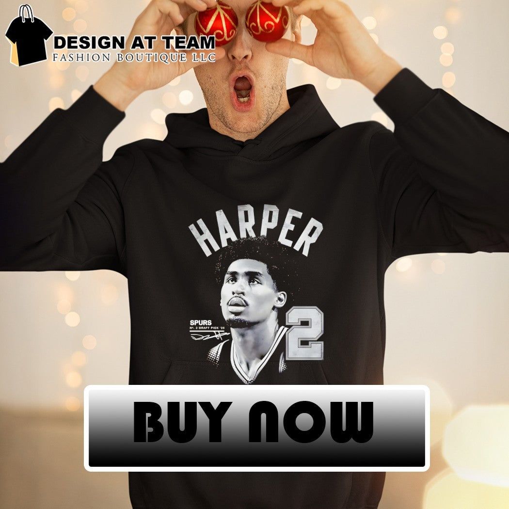 Dylan Harper 2 San Antonio Spurs Basketball Draft Pick ’25 signature shirt
