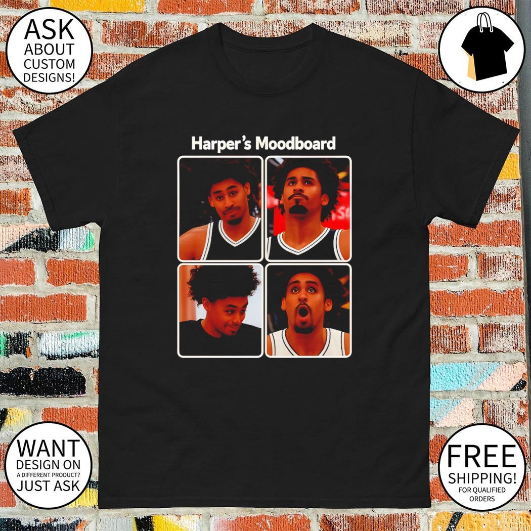 Dylan Harper Moodboard Spurs 2×2 Game Face Collage shirt