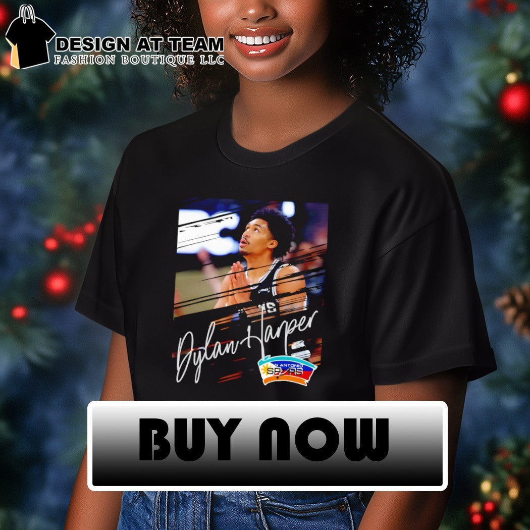 Dylan Harper San Antonio Spurs Basketball NBA Player signature shirt