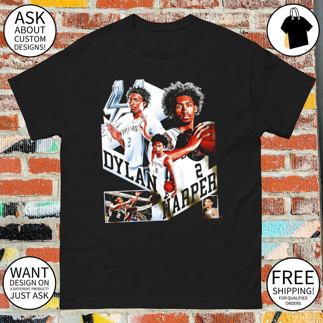 Dylan Harper San Antonio Spurs Basketball Player graphic vintage shirt