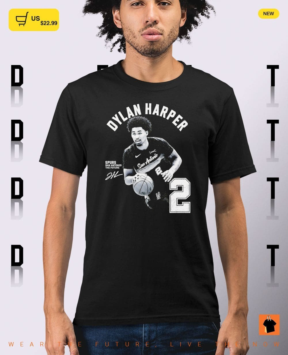 Dylan Harper player San Antonio Spurs Basketball NBA signature vintage shirt