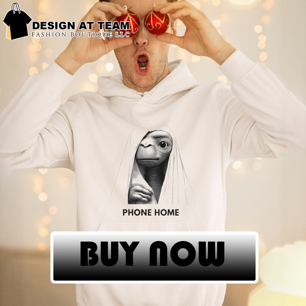 E.T Phone Home Retro 80s Movie Sci-Fi Alien Graphic shirt