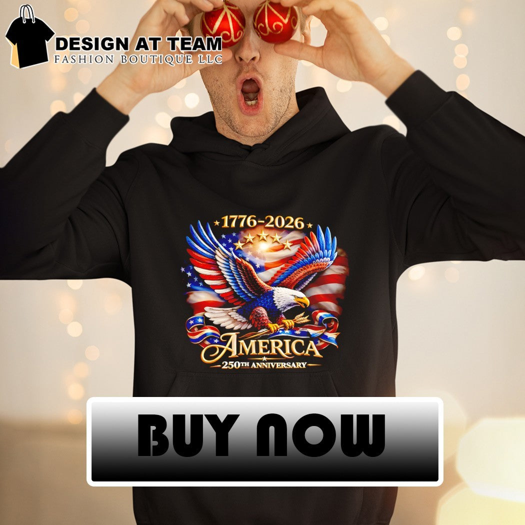 Eagle American flag 1776 2026 America 250th anniversary patriotic flag shirt