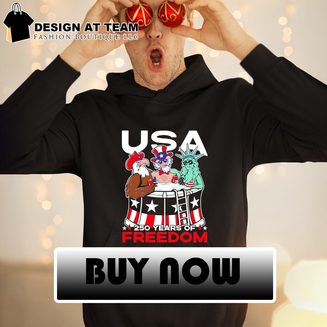 Eagle Uncle Sam and Statue of Liberty USA 250 Years of Freedom 4th of July shirt
