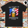Eagle drink beer 250 Years of Freedom America 1776 2026 4th of July shirt