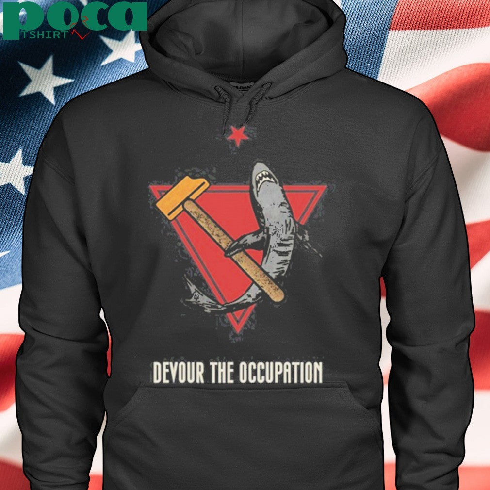 Earth Liberation Studio Shark Devour The Occupation shirt