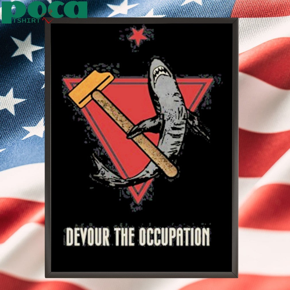 Earth Liberation Studio Shark Devour The Occupation shirt