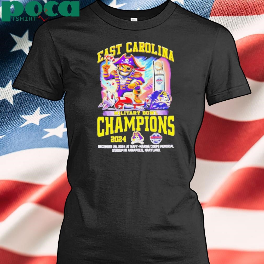East Carolina Pirates Let’s Celebrate 2024 Military Bowl Champions shirt