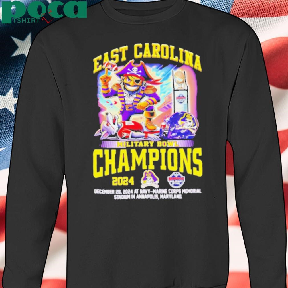 East Carolina Pirates Let’s Celebrate 2024 Military Bowl Champions shirt