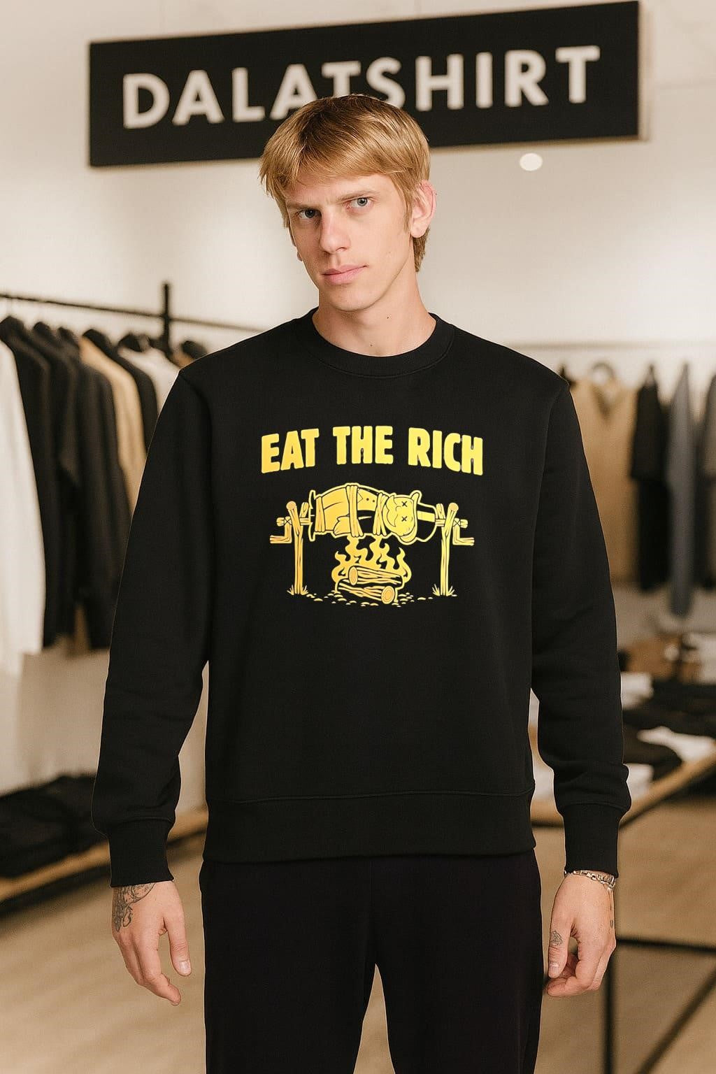 Eat The Rich Monopoly Man Tied On A Roasting shirt