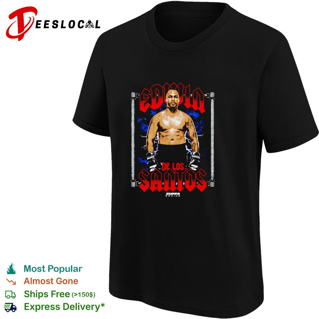 Edwin De Los Santos Zuffa boxing shirt
