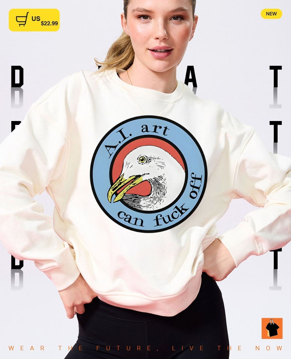Effin’ Birds AI art can fuck off shirt