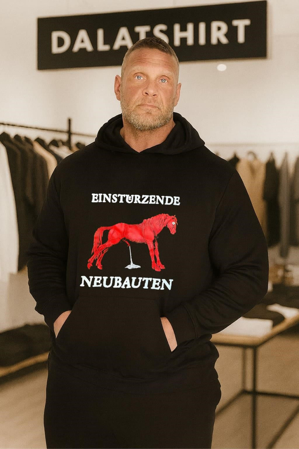 Einsturzende Neubauten Red Horse Industrial Music Band Logo shirt