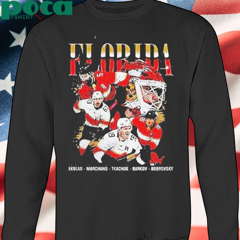 Ekblad Marchand Tkachuk Barkov Bobrovsky Florida Panthers Nhl Hockey Team Shirt