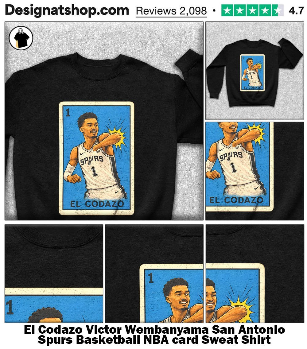 El Codazo Victor Wembanyama San Antonio Spurs Basketball NBA card shirt