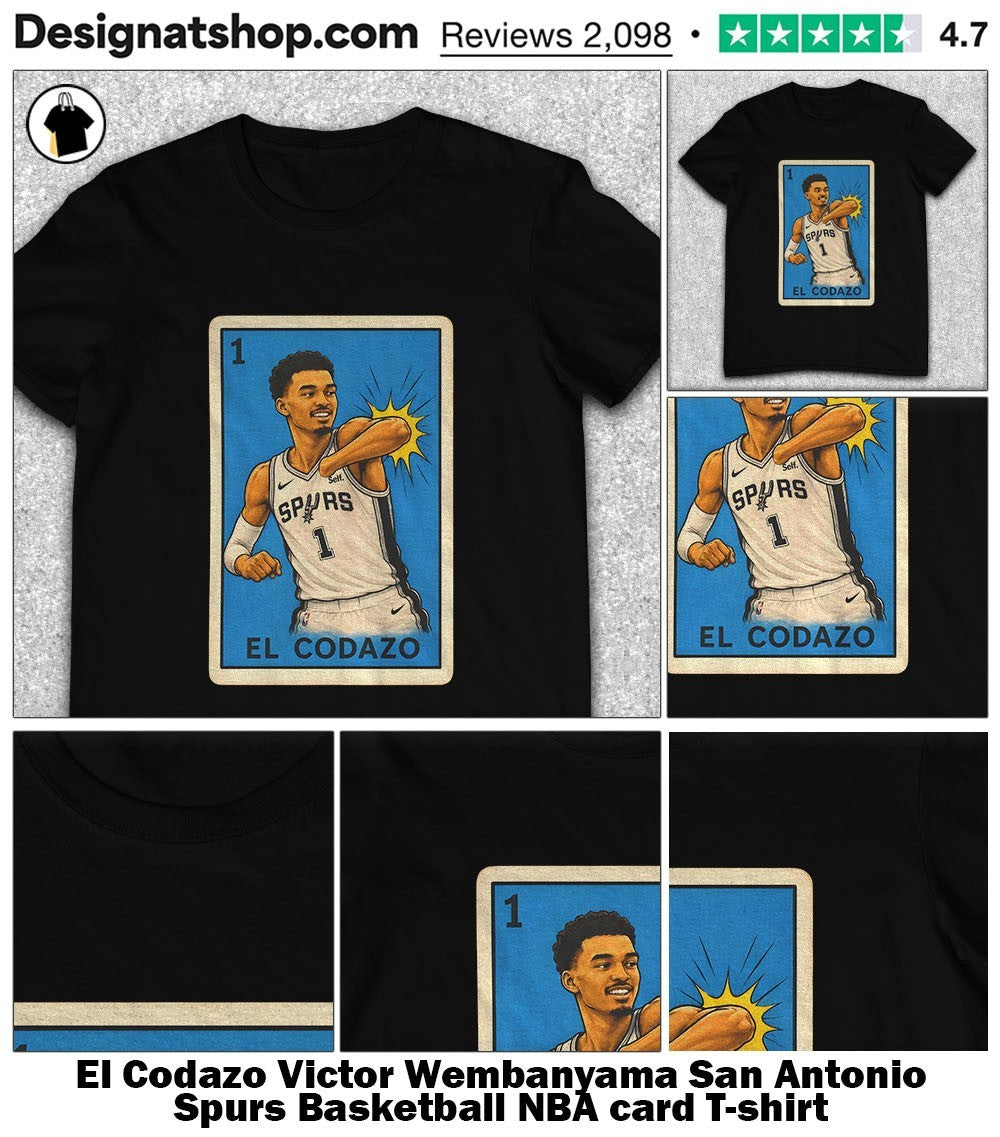 El Codazo Victor Wembanyama San Antonio Spurs Basketball NBA card shirt