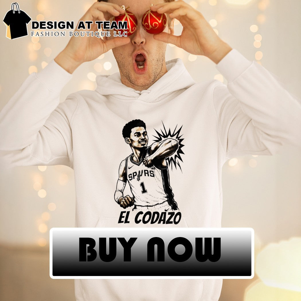 El Codazo Victor Wembanyama elbowing San Antonio Spurs Basketball shirt