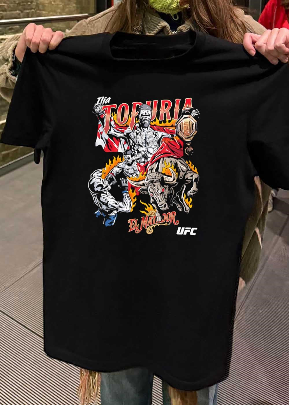 El Matador Ilia Topuria Fighting Bull UFC Championship shirt