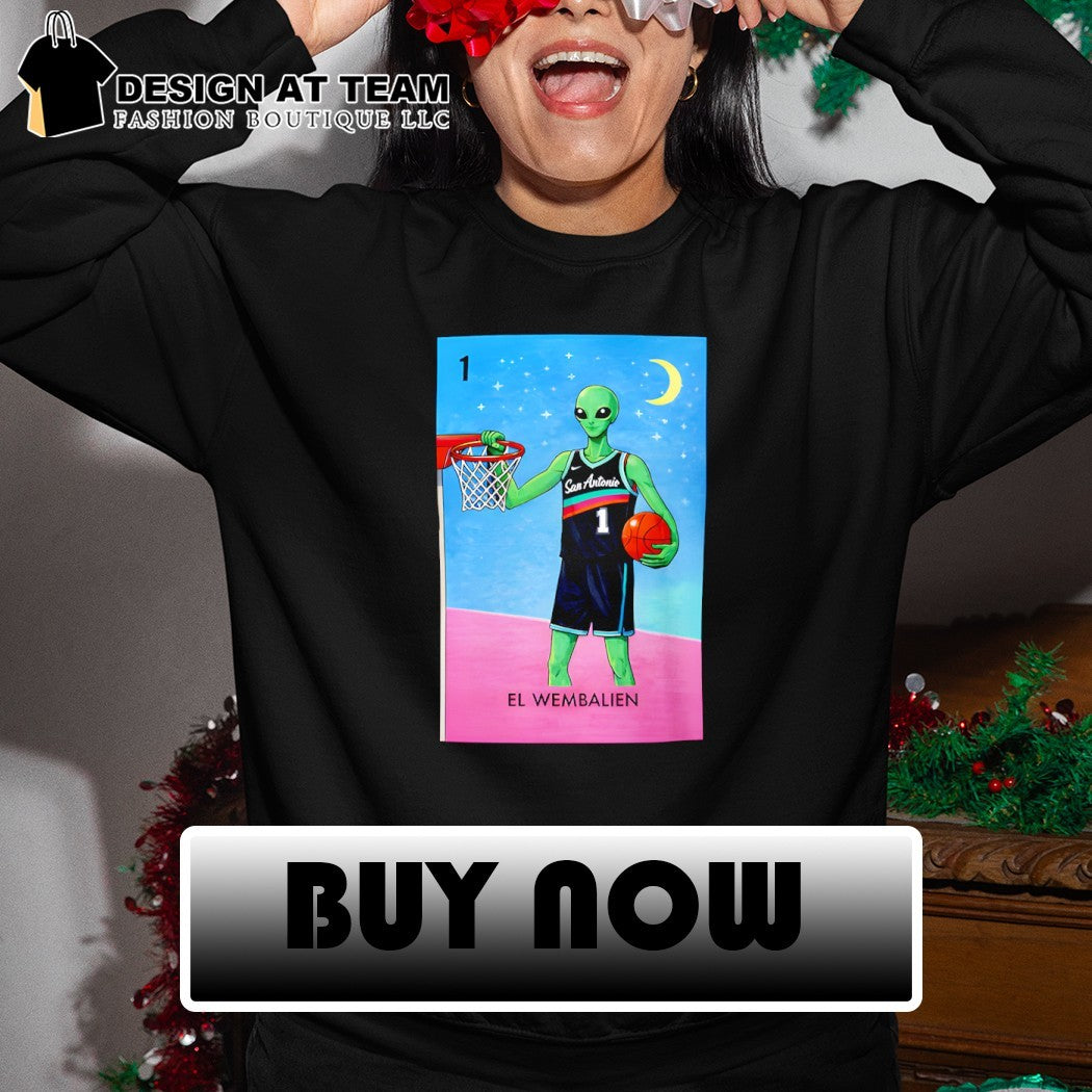 El Wembalien Victor Wembanyama Alien Loteria San Antonio Spurs Basketball shirt