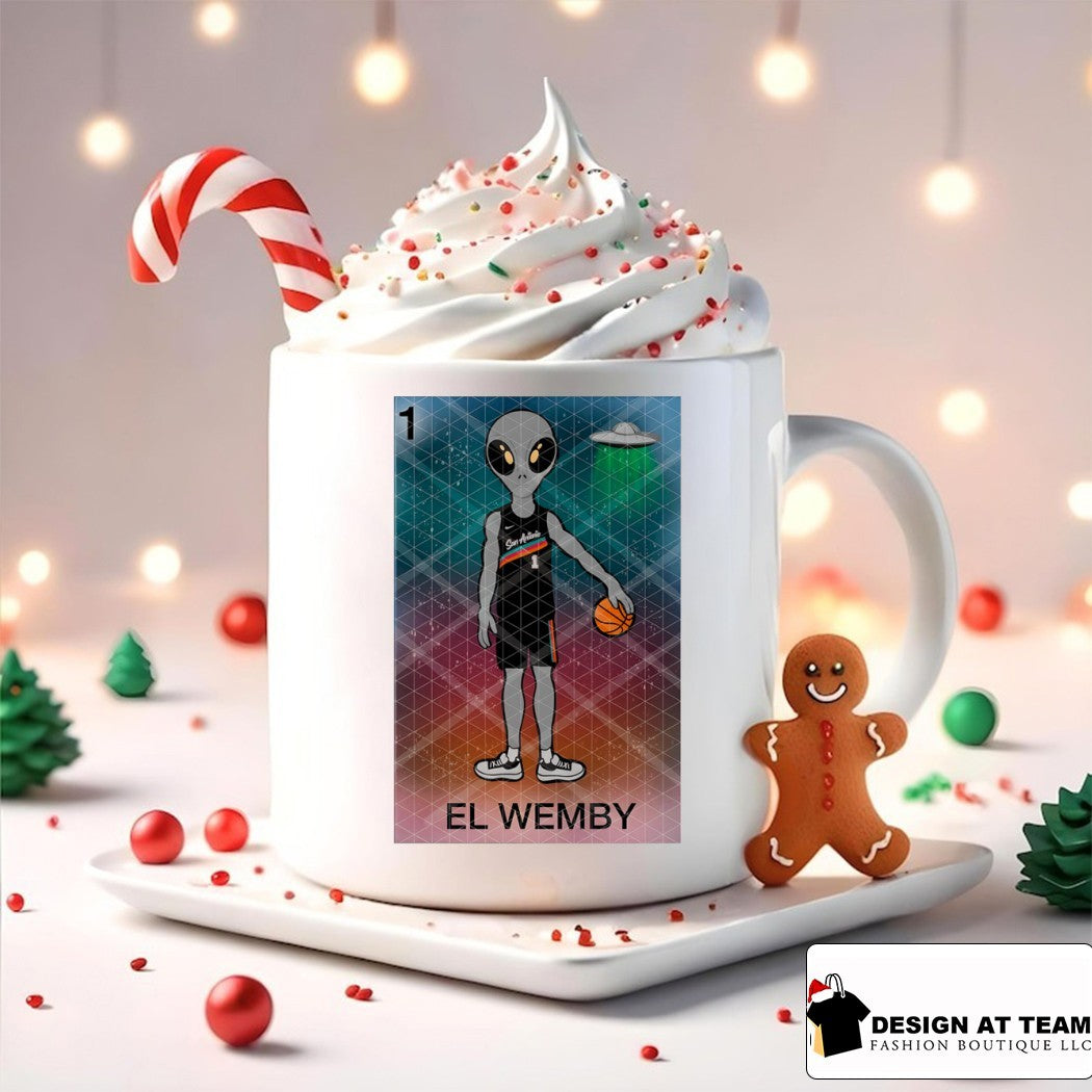 El Wemby Lotería Card Alien Victor Wembanyama San Antonio Spurs Basketball NBA 2026 shirt