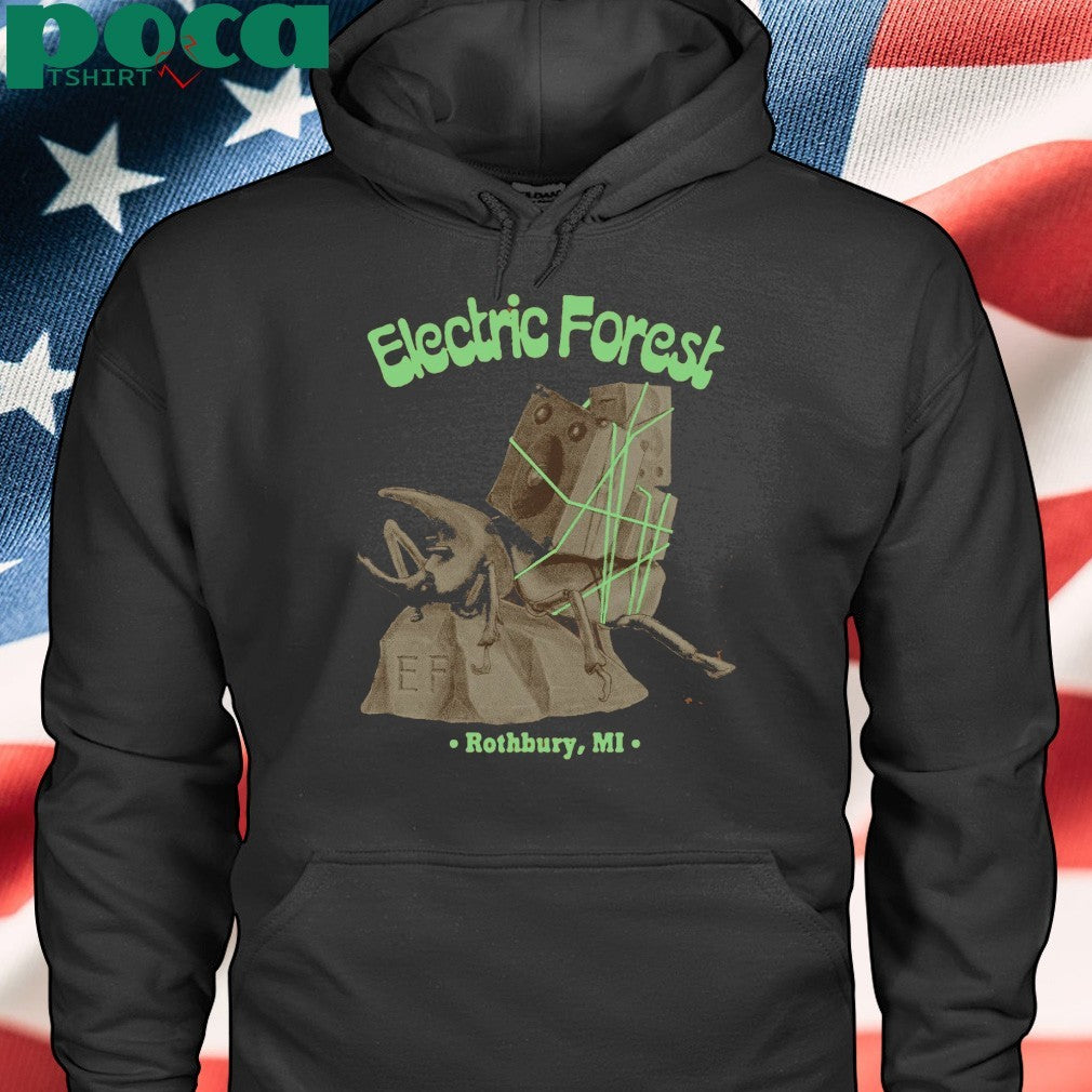 Electric Forest Rothbury, MI Beetle Box T-shirt