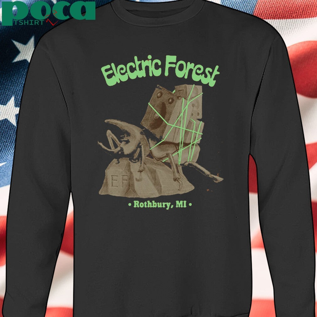 Electric Forest Rothbury, MI Beetle Box T-shirt