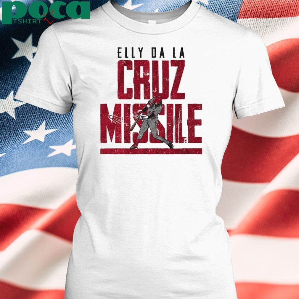Elly De La Cruz Cincinnati Reds missile off the bat shirt