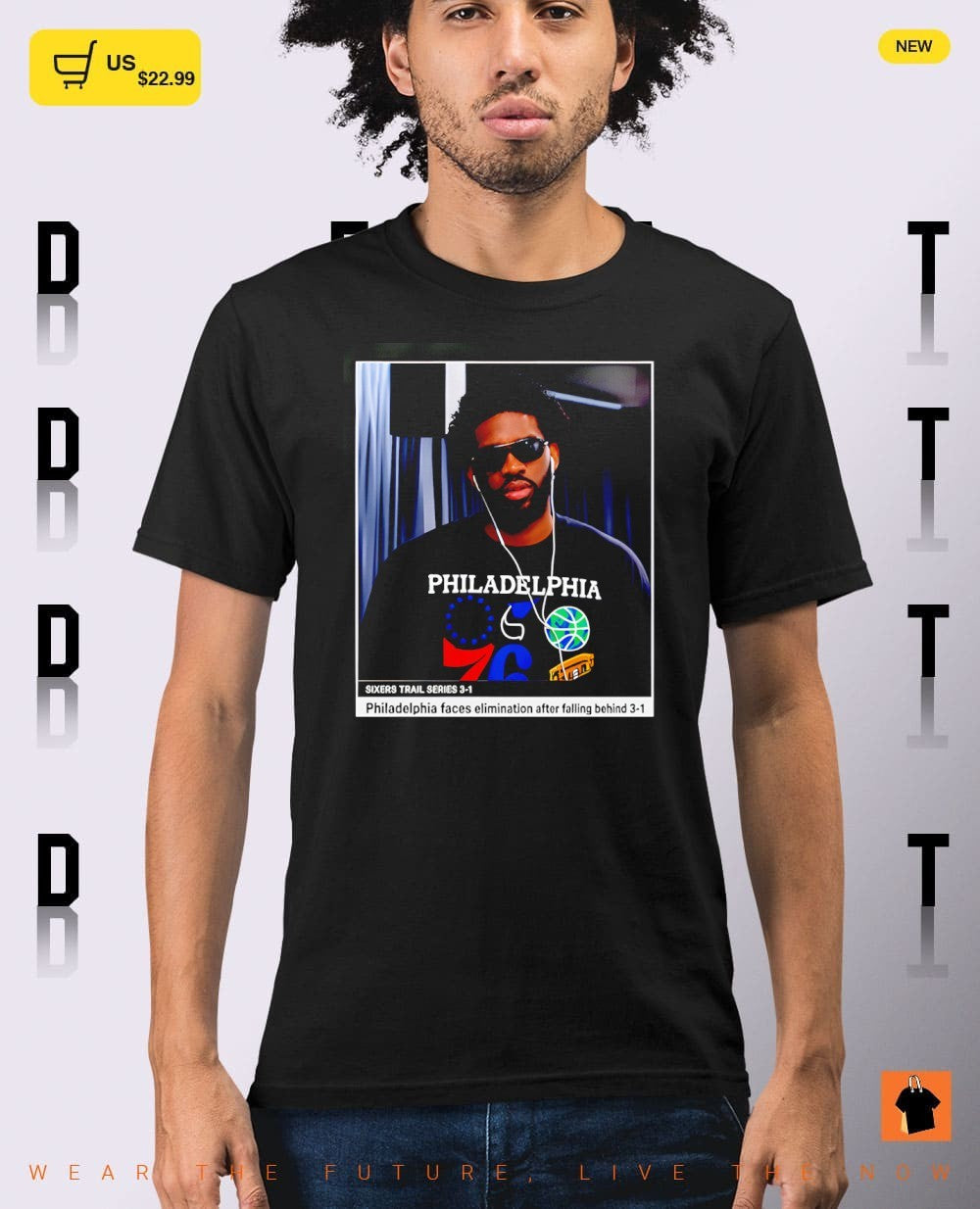 Embiid Down 3 1 Joel Embiid Philadelphia 76ers NBA Playoffs 2026 shirt