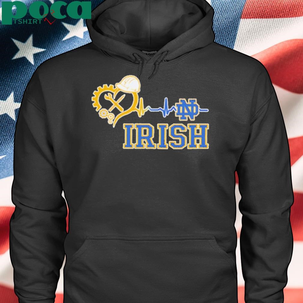 Engineer heartbeat Notre Dame Fighting Irish shirt