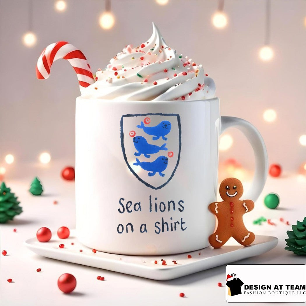 England National Football sea lions on a shirt