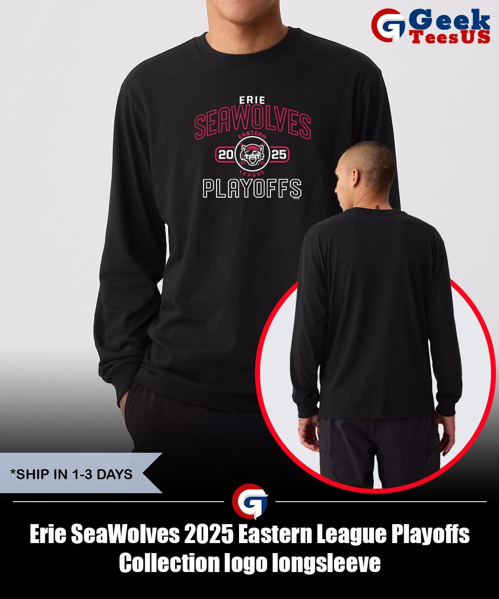 Erie SeaWolves 2025 Eastern League Playoffs Collection logo shirt