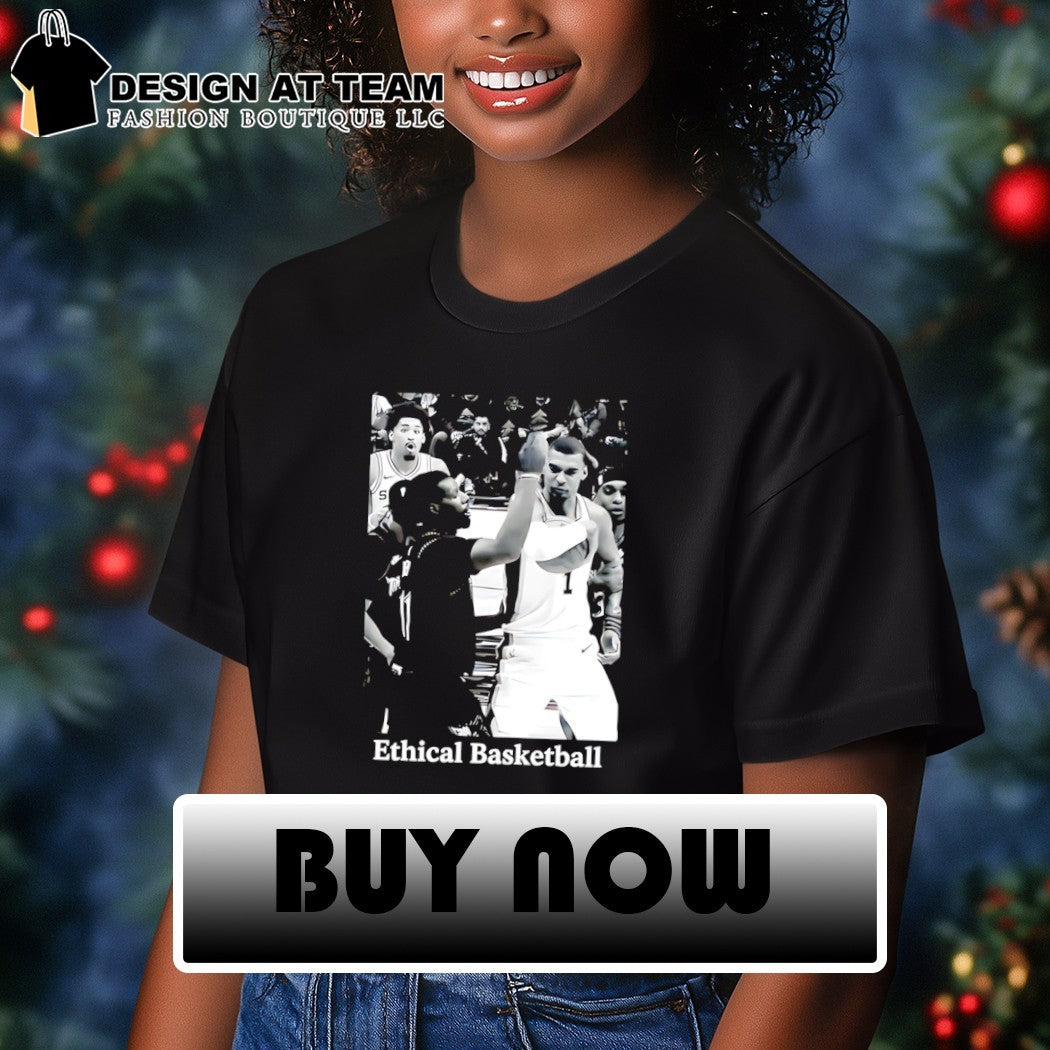 Ethical basketball Victor-Wembanyama elbow on Naz-Reid San Antonio Spurs and Minnesota Timberwolves NBA Playoffs 2026 shirt