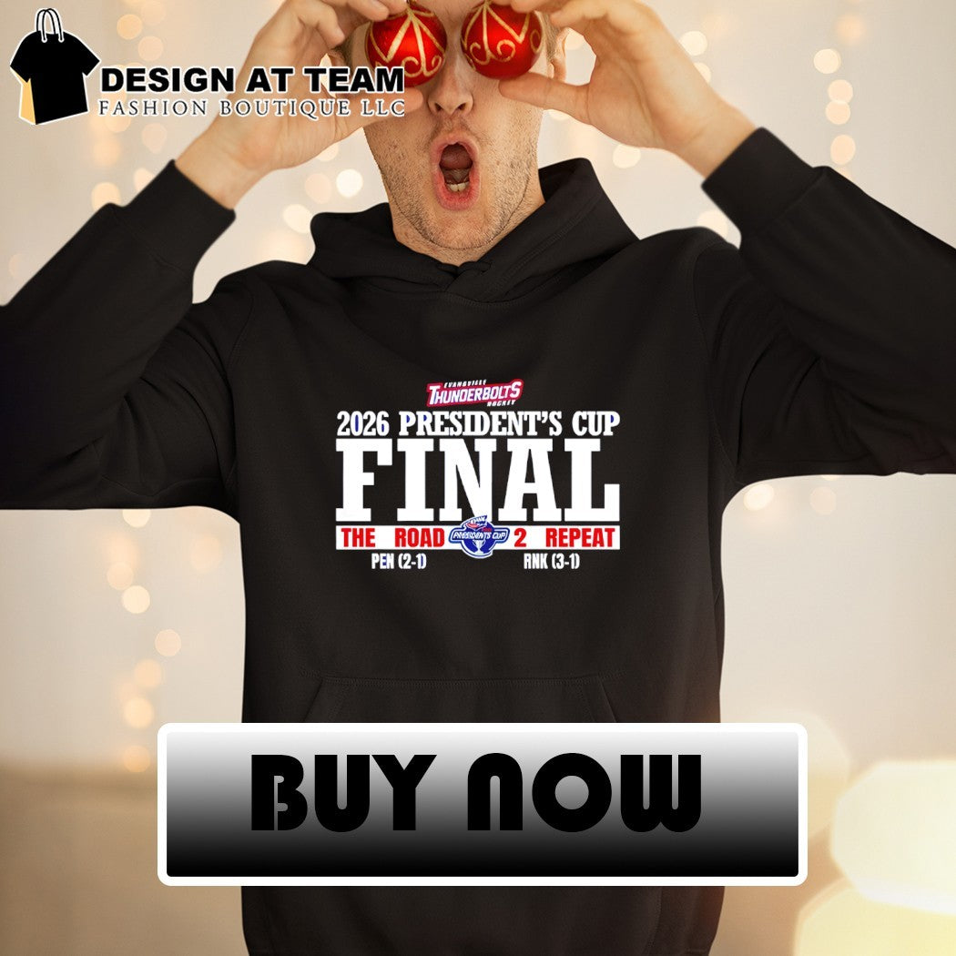 Evansville Thunderbolts Hockey President’s Cup The Road 2 Repeat 2026 shirt