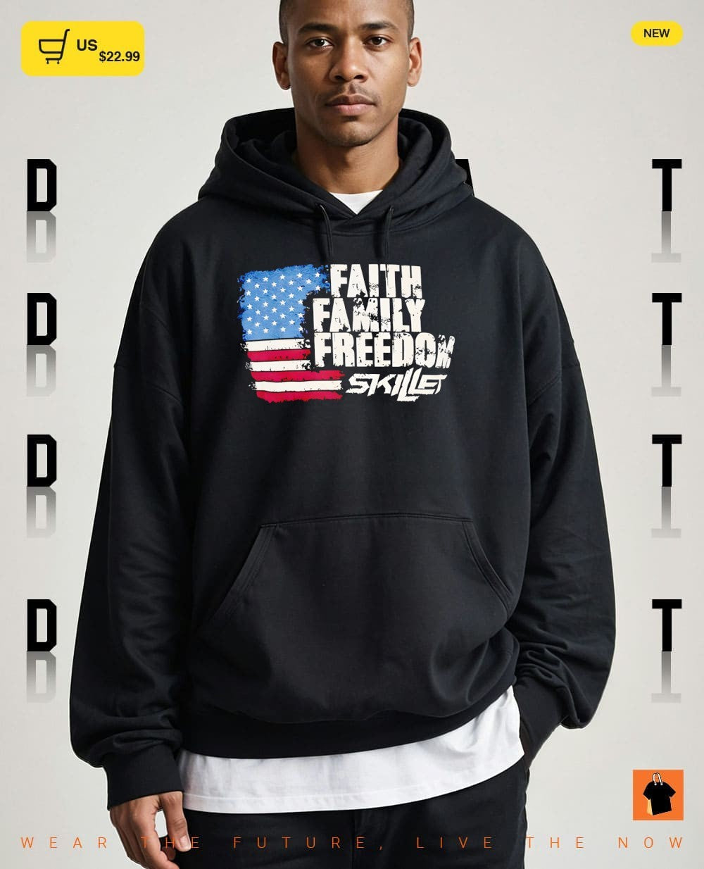 Faith Family Freedom Skillet American flag vintage shirt