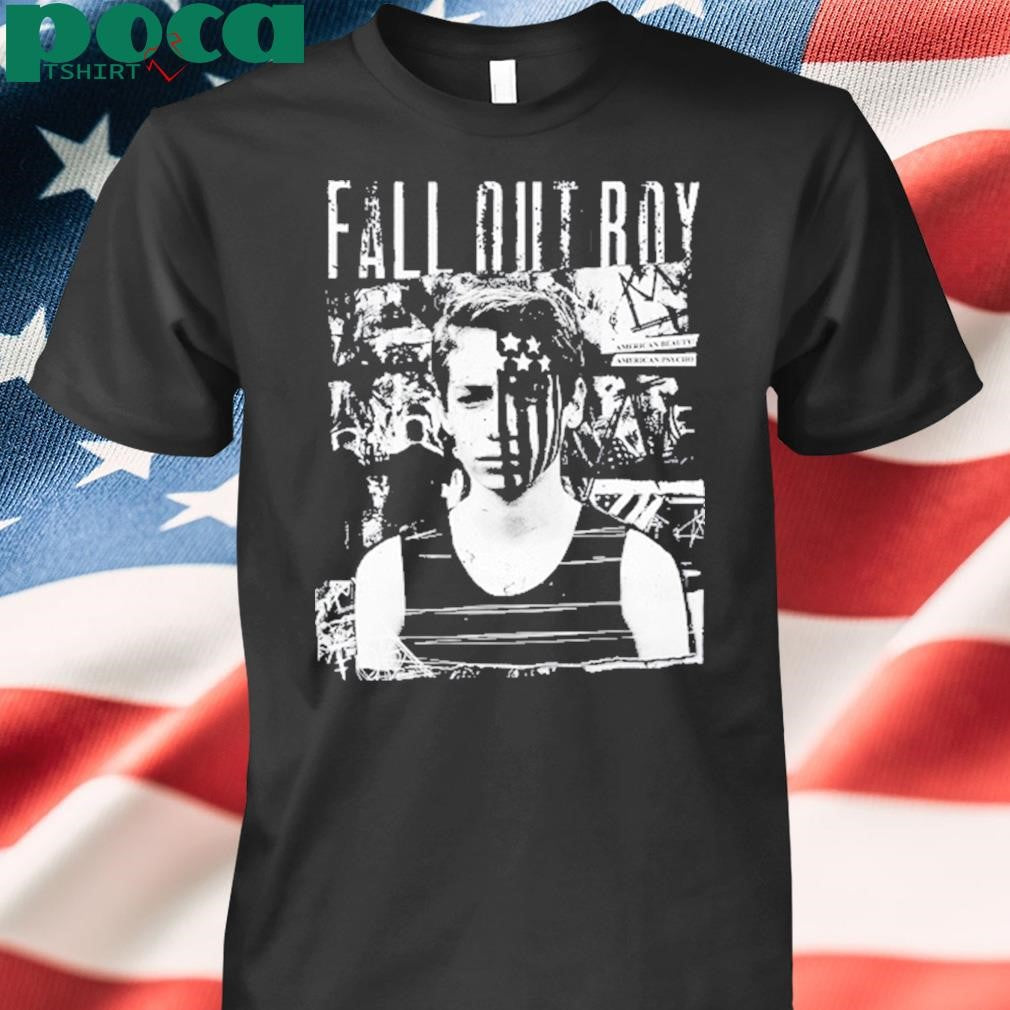Fall Out Boy American Beauty American Pyscho Cover Black shirt