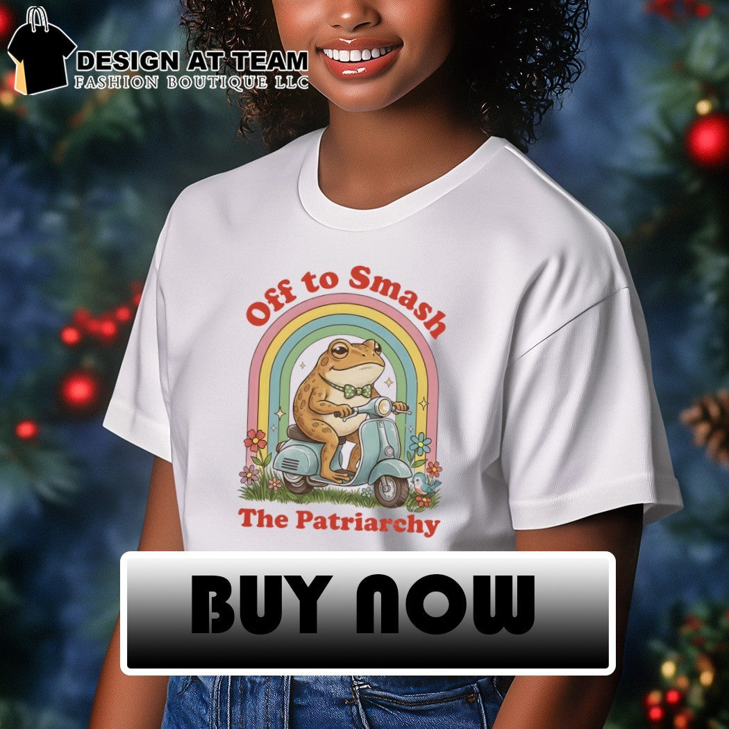 Feminist frog off to smash patriarchy LGBT shirt