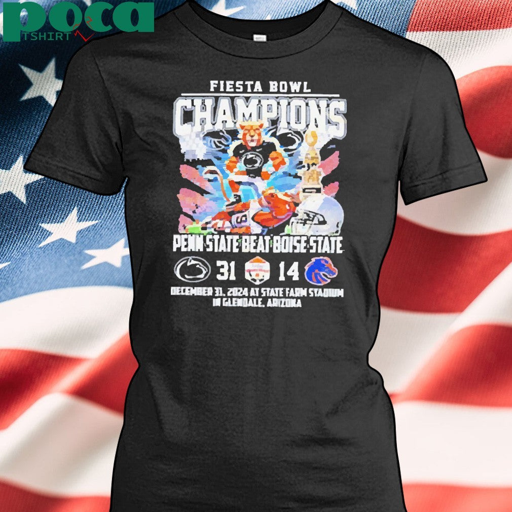 Fiesta Bowl Champions Penn State Nittany Lions Beat Boise State Broncos Mascot 2024 Shirt