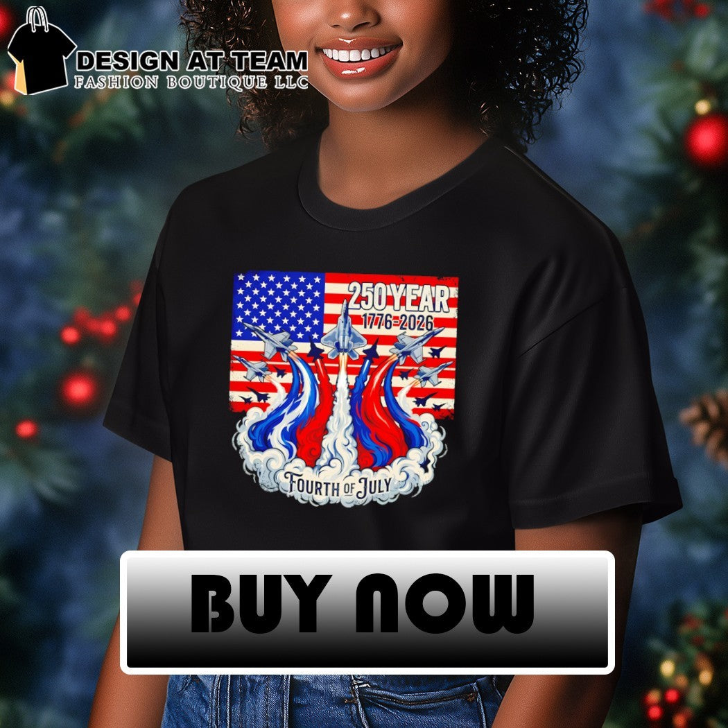 Fighter Jets and American flag 250 Year 1776-2026 Fourth of July Patriot shirt