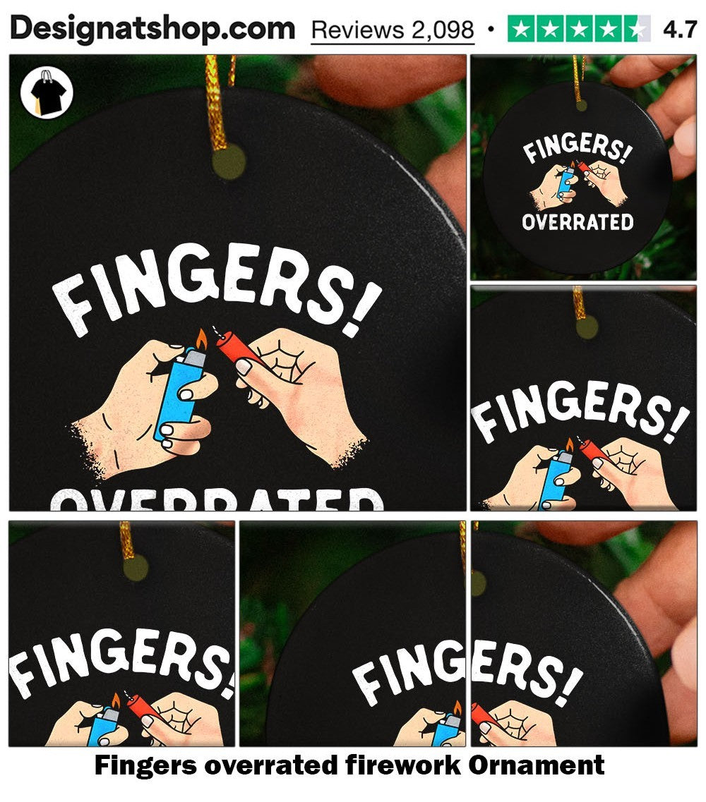 Fingers overrated firework shirt