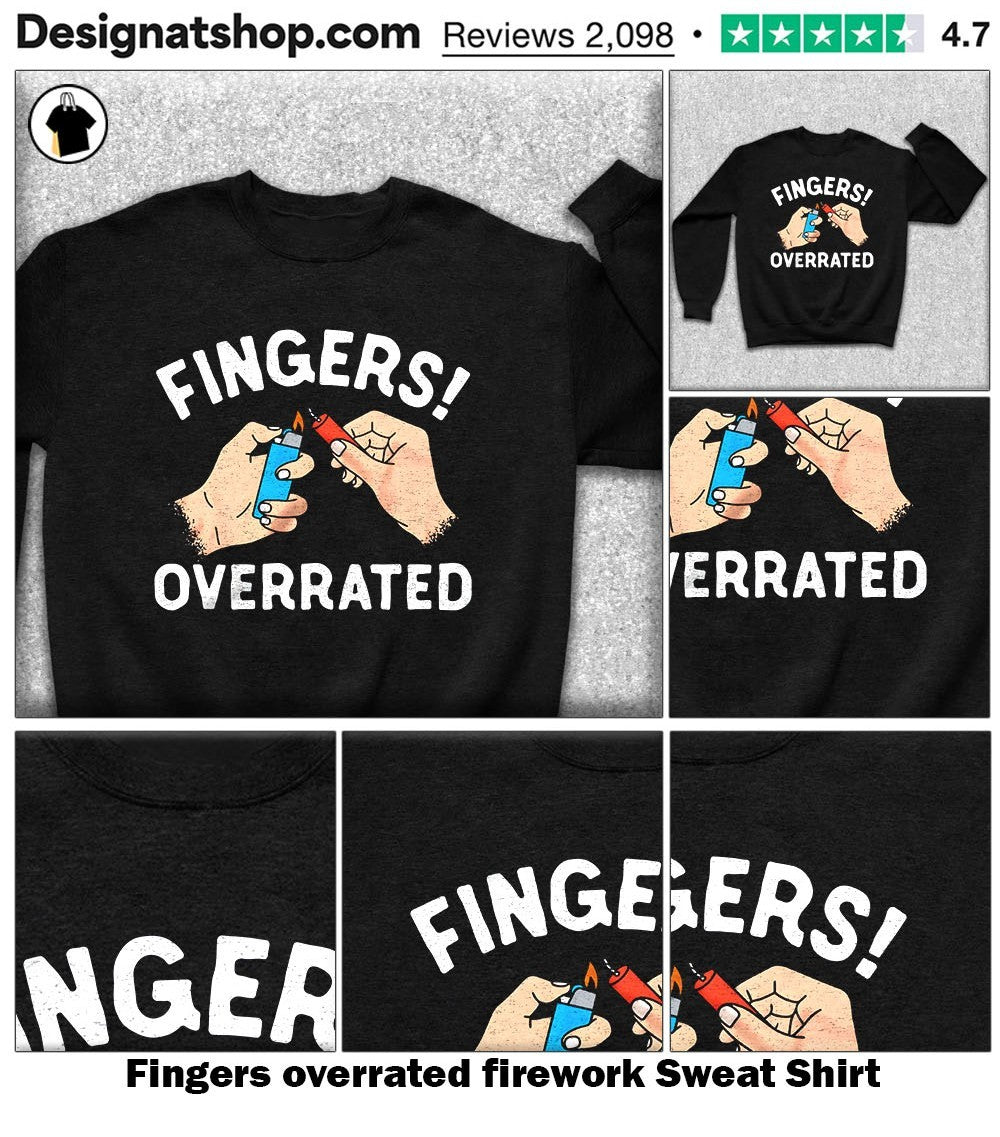 Fingers overrated firework shirt