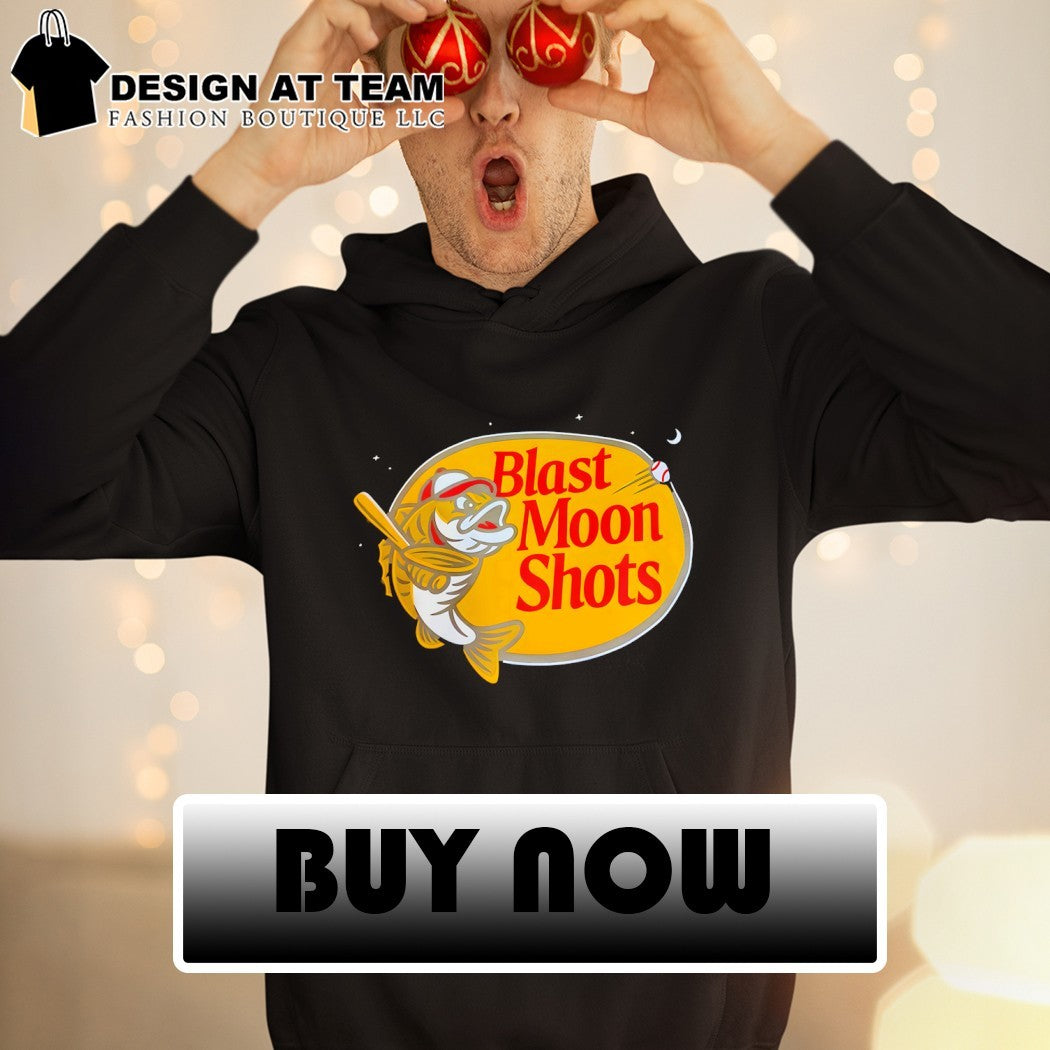 Fish baseball parody design Blast Moon Shots Roto Wear apparel sport fan shirt
