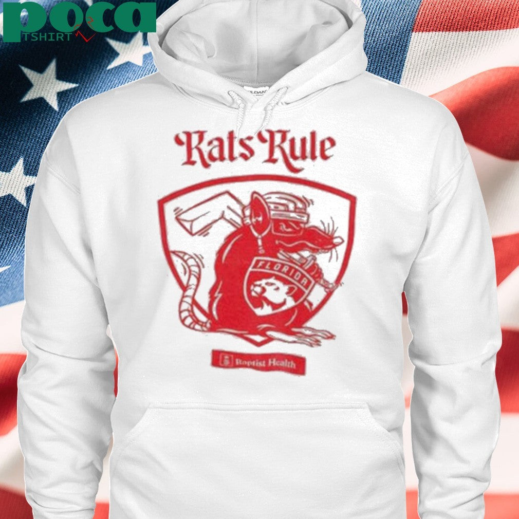 Florida Panthers NHL Hockey Rats Rule Baptist Health shirt