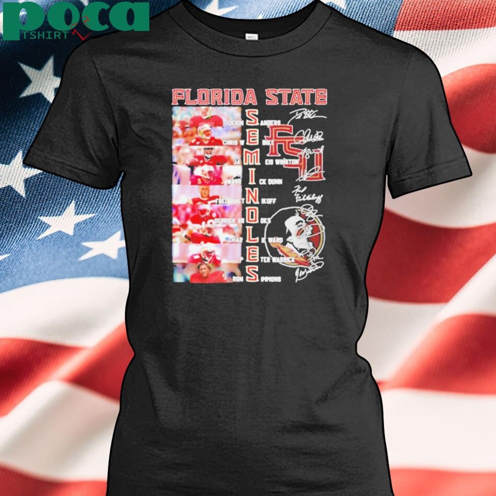 Florida State Seminoles name photo and signature shirt