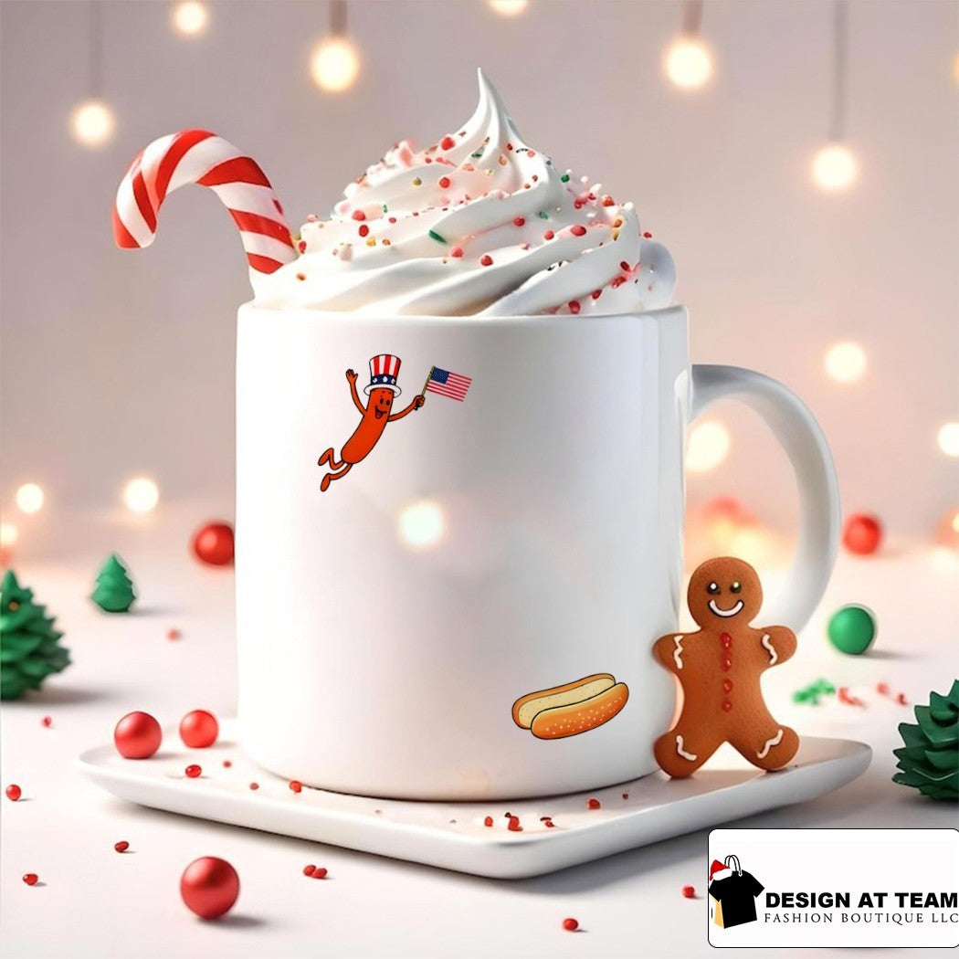Flying hotdog American flag 4th of July 2026 shirt