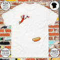 Flying hotdog American flag 4th of July 2026 shirt