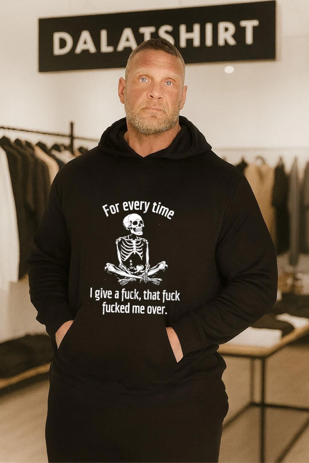 For Every Time I Give A Fuck That Fuck Fucked Me Over Meditating Skeleton shirt