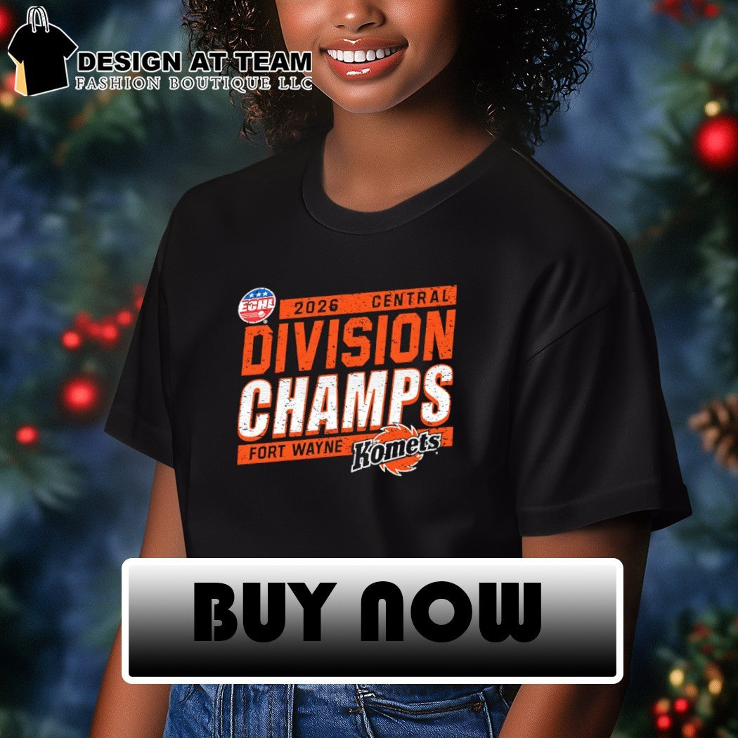 Fort Wayne Komets 2026 ECHL Central Division Champions shirt