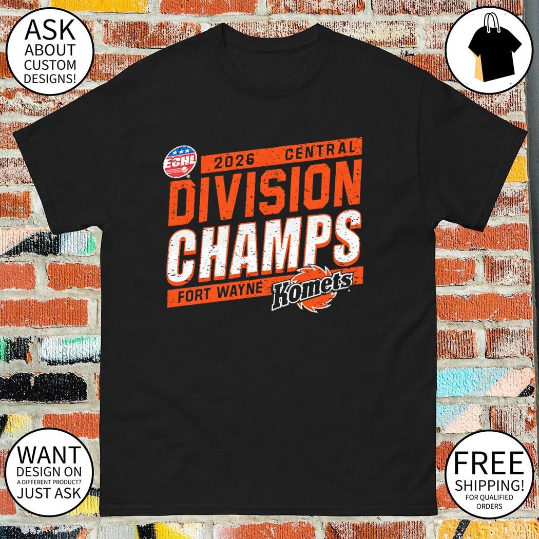 Fort Wayne Komets 2026 ECHL Central Division Champions shirt