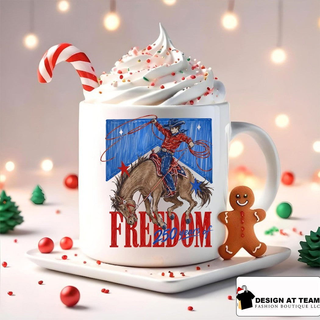 Fourth of July Cowboy 250 Years of Freedom 1776 – 2026 shirt