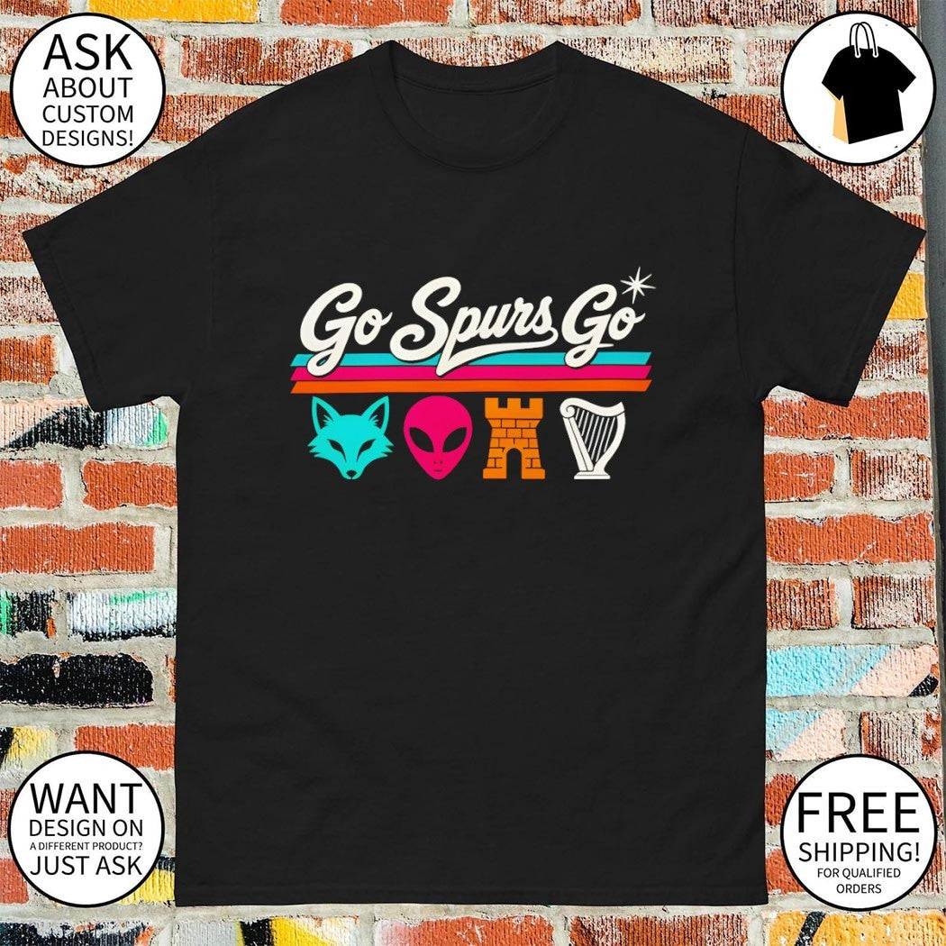 Fox Alien Castle Harp Icon Go Spurs Go San Antonio Spurs Basketball NBA 2026 shirt